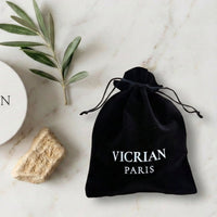 Pochette en velours noir VICRIAN PARIS